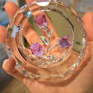 10 Yes 10 - Crystal Flower with Purple Accents